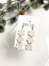 Load image into Gallery viewer, The Triple Snowflake Dangles (also in silver)
