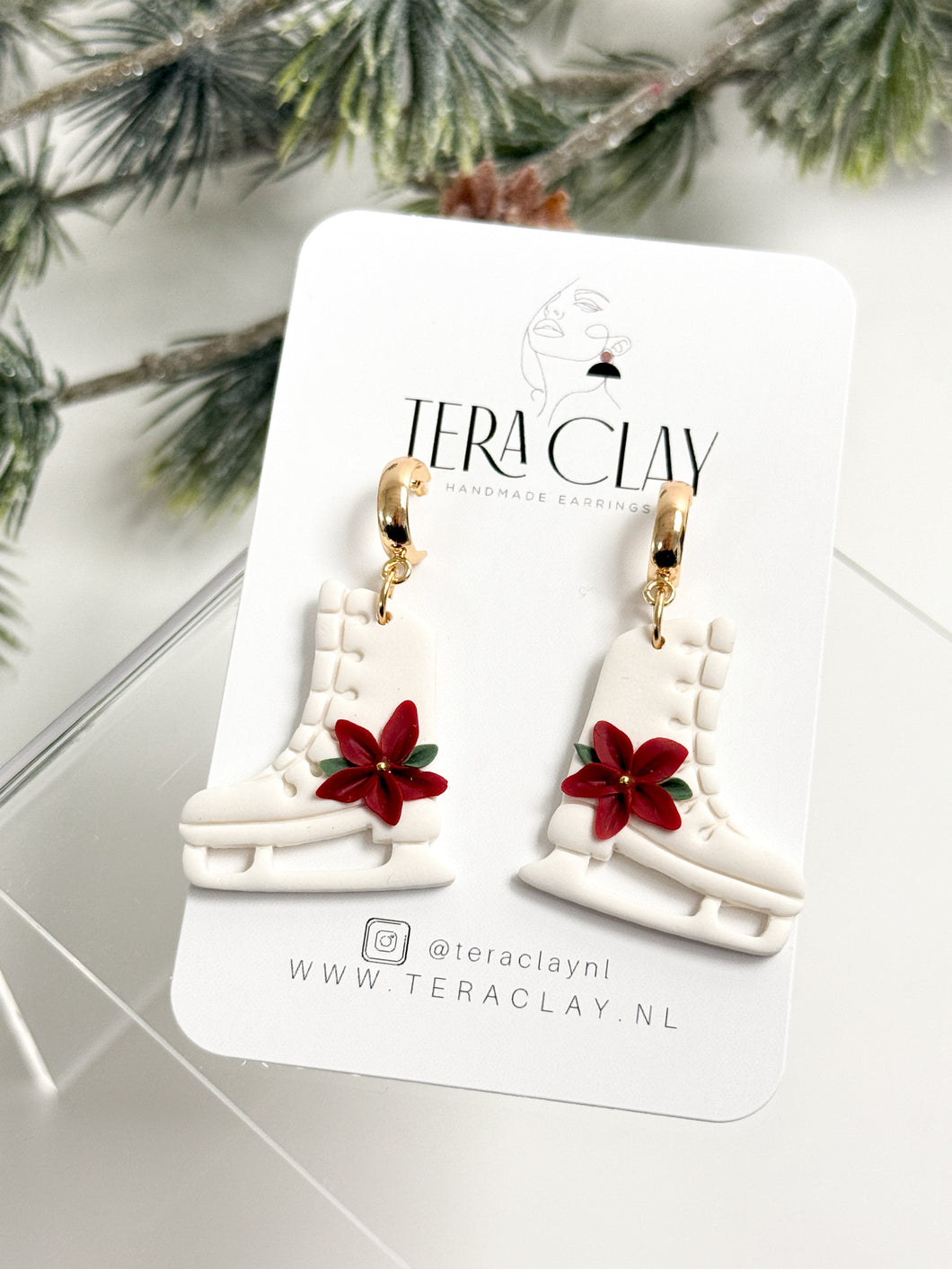 The Floral Ice Skates (also in silver)