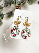 Load image into Gallery viewer, The Leafy Mistletoe Donuts (also in silver)
