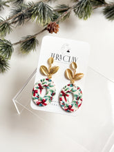 Load image into Gallery viewer, The Leafy Mistletoe Donuts (also in silver)
