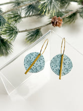 Load image into Gallery viewer, The Snowflake Textured Hoops (also in silver)
