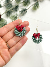Load image into Gallery viewer, The Festive Wreath Hoops (also in silver)
