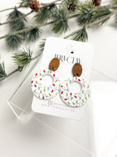 Load image into Gallery viewer, The Christmas Lights Circle Donuts (also in silver)
