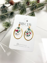 Load image into Gallery viewer, The Classic Christmas Oval Dangles
