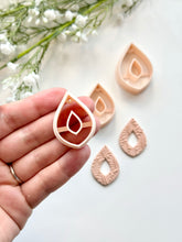 Load image into Gallery viewer, Chunky Pointy Donut Polymer Clay Cutter with Drill Guides
