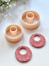 Load image into Gallery viewer, Circle Donut Irregular Polymer Clay Cutter with Drill Guides
