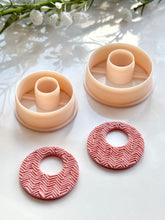 Load image into Gallery viewer, Circle Donut Irregular Polymer Clay Cutter with Drill Guides
