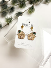 Load image into Gallery viewer, The Gingerbread House Dangles (also in silver)
