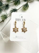 Load image into Gallery viewer, The CZ Snowflake Drops (also in silver)
