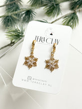 Load image into Gallery viewer, The CZ Snowflake Drops (also in silver)
