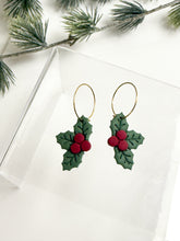Load image into Gallery viewer, The Holly Berry Hoops (also in silver)
