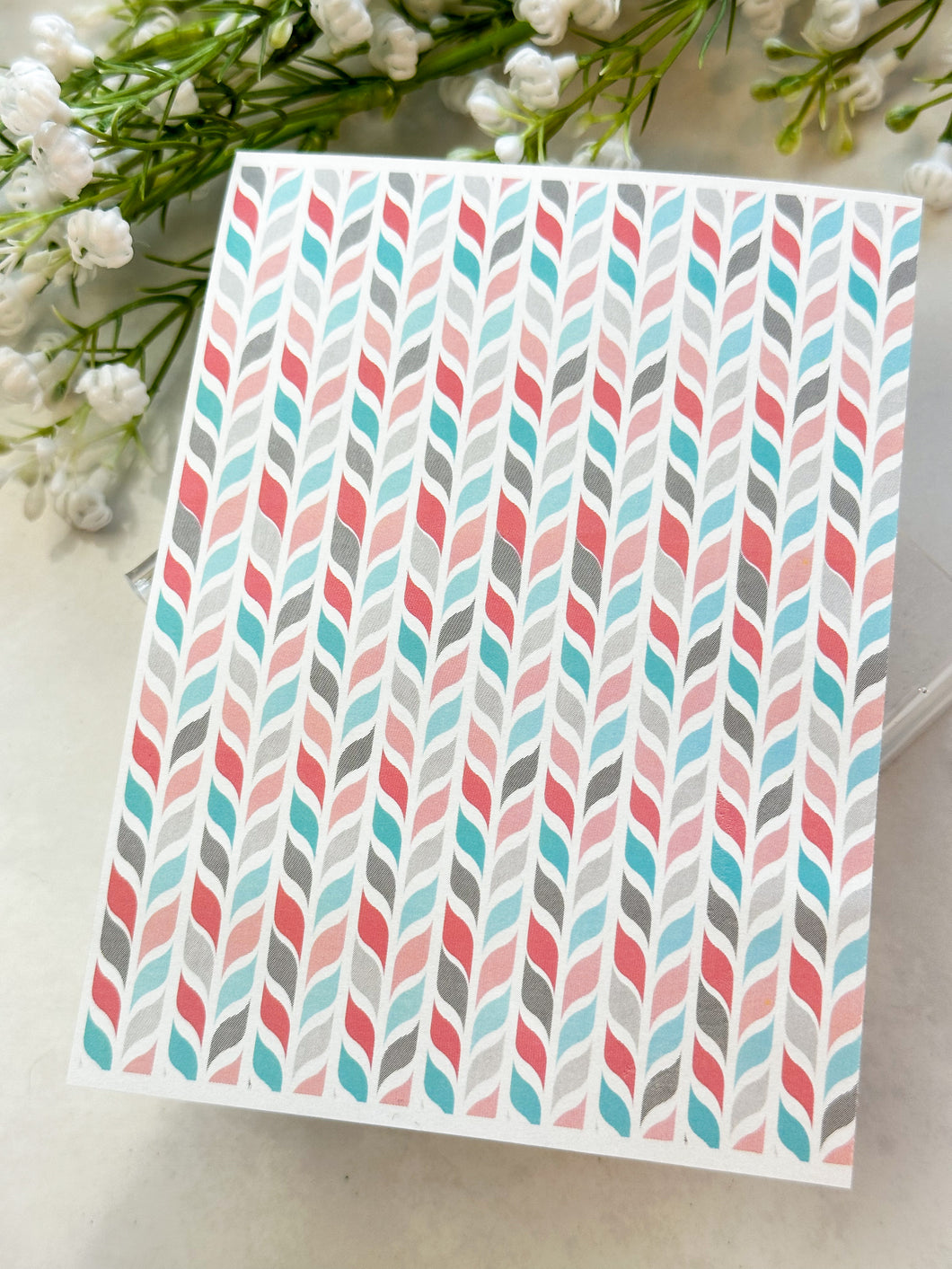 Transfer Paper 232 Colourful Braids | Image Water Transfer
