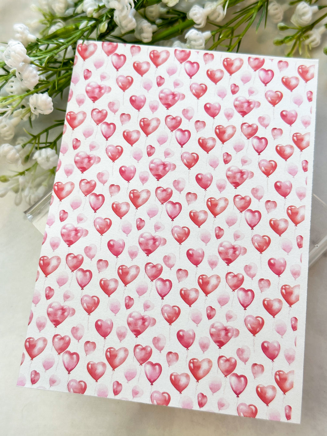 Transfer Paper 246 Heart Balloons | Image Water Transfer