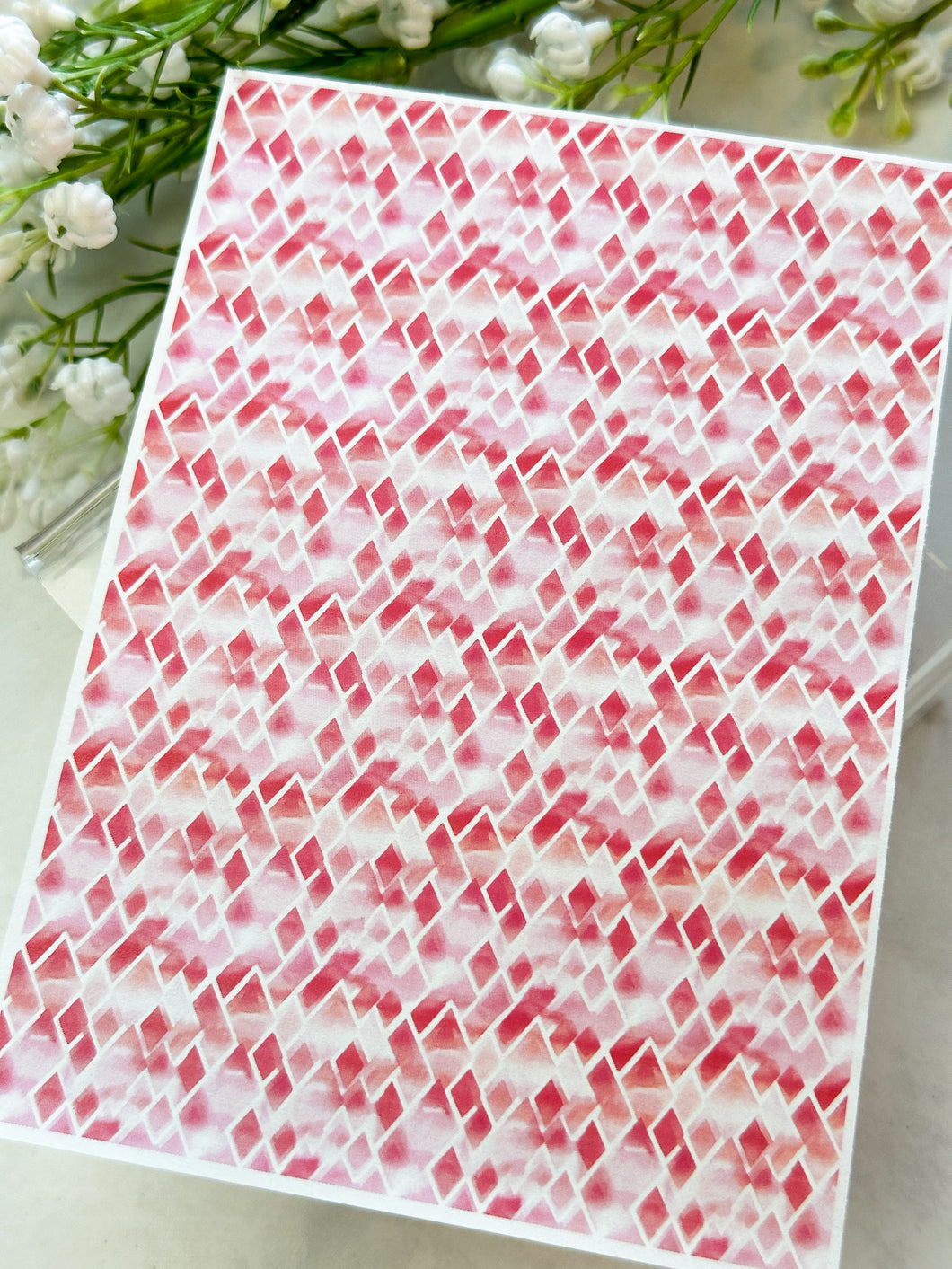 Transfer Paper 247 Valentines Hexagons | Image Water Transfer