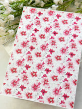 Load image into Gallery viewer, Transfer Paper 250 Watercolor Red Flowers | Image Water Transfer
