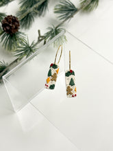 Load image into Gallery viewer, The All Things Christmas Skinny Hoops (also in silver)
