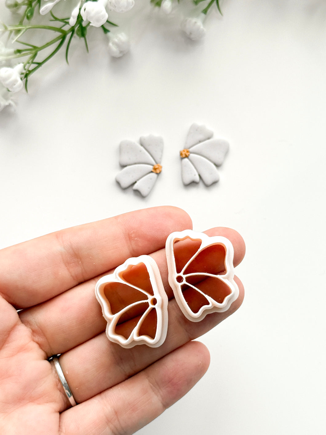 Organic Semi-flower Polymer Clay Cutters