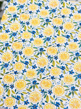 Load image into Gallery viewer, Transfer Paper 682 Lemon Slices &amp; Blue Flowers | Image Water Transfer
