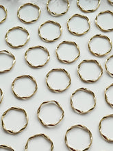 Load image into Gallery viewer, 18K Gold Plated Organic Twisted Circle Bezel | Nickel Free
