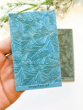 Load image into Gallery viewer, Botanical Weave Rubber Texture Mat for Polymer Clay
