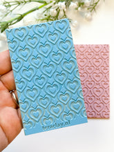 Load image into Gallery viewer, Endless Hearts Rubber Texture Mat for Polymer Clay
