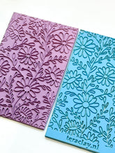 Load image into Gallery viewer, Chamomile Floral Rubber Texture Mat for Polymer Clay

