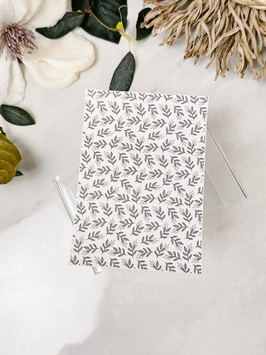 Transfer Paper 109 Neutral Foliage | Floral Image Water Transfer