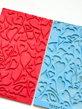 Load image into Gallery viewer, Wavy Hearts Rubber Texture Mat for Polymer Clay
