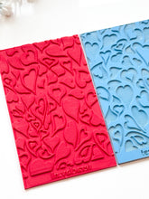 Load image into Gallery viewer, Wavy Hearts Rubber Texture Mat for Polymer Clay
