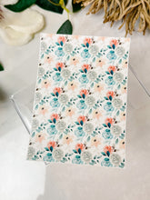 Load image into Gallery viewer, Transfer Paper 132 Blue &amp; Green Florals | Floral Image Water Transfer
