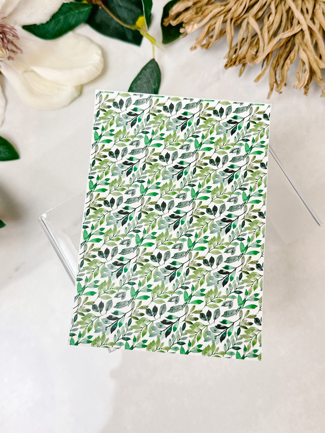 Transfer Paper 134 Green Foliage | Floral Image Water Transfer