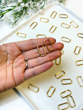 Load image into Gallery viewer, 18K Real Gold Plated Thick Rectangle Hoops
