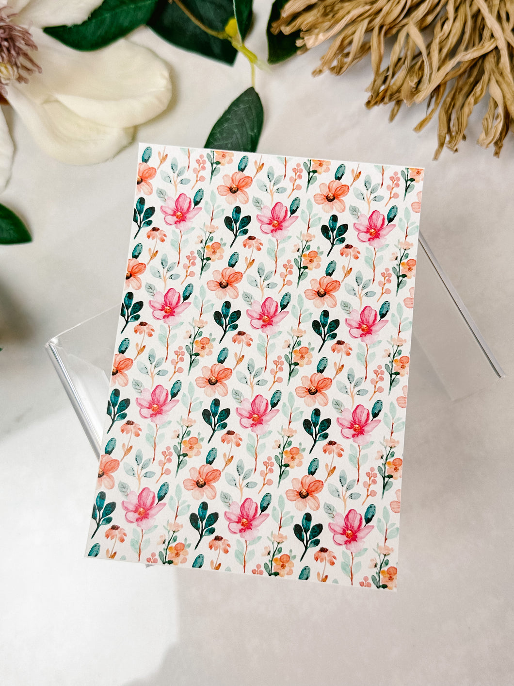 Transfer Paper 135 Pink Spring Flowers | Floral Image Water Transfer