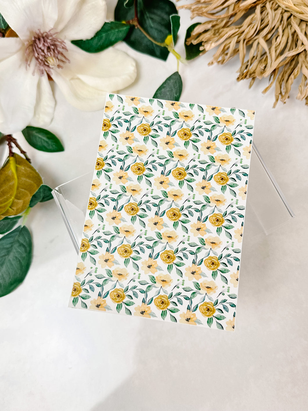 Transfer Paper 141 Yellow Flowers | Floral Image Water Transfer