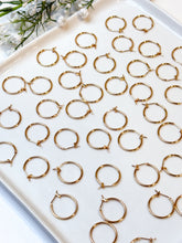 Load image into Gallery viewer, 18K Real Gold Plated Circle Hoops
