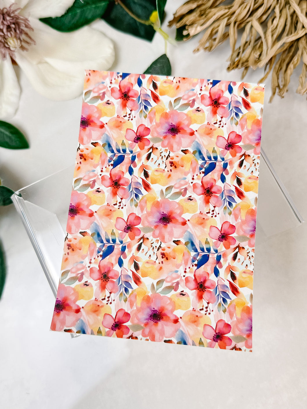 Transfer Paper 170 Large Watercolor Florals | Floral Image Water Transfer
