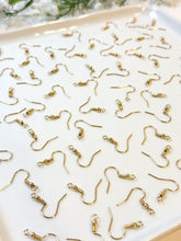 Load image into Gallery viewer, 18K Gold Plated Surgical Stainless Steel Fish Hooks 50pcs/bag
