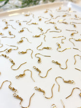 Load image into Gallery viewer, 18K Gold Plated Surgical Stainless Steel Fish Hooks 50pcs/bag
