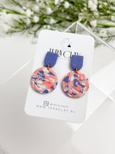 Load image into Gallery viewer, The Round Marble Dangles (also in silver)
