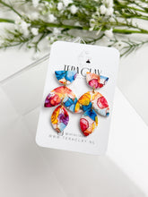Load image into Gallery viewer, The Flower Trio Dangles (also in silver)
