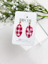 Load image into Gallery viewer, The Red Chevron Scalloped Donuts (also in silver)
