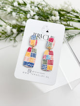 Load image into Gallery viewer, The Colourful Duo Rectangles (also in silver)
