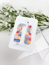 Load image into Gallery viewer, The Colourful Duo Rectangles (also in silver)
