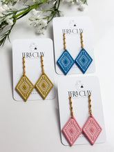 Load image into Gallery viewer, The Boho Rhombus Dangles (also in silver)

