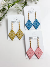 Load image into Gallery viewer, The Boho Rhombus Dangles (also in silver)
