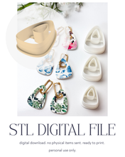 Load image into Gallery viewer, -STL Digital File- Organic Triangle Donut Polymer Clay Cutter PCC1797
