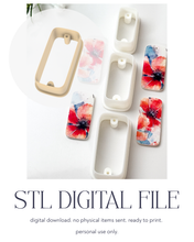 Load image into Gallery viewer, -STL Digital File- Rounded Rectangle with Drill Guides Polymer Clay Cutter PCC1798

