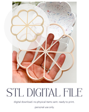 Load image into Gallery viewer, -STL Digital File- Scalloped Flower Trinket Dish/Coaster Clay Cutter PCC1831
