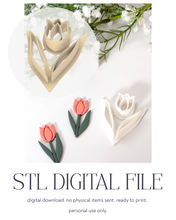 Load image into Gallery viewer, -STL Digital File- Tulip Builder Polymer Clay Cutter PCC1826
