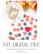 Load image into Gallery viewer, -STL Digital File- Tulip Polymer Clay Cutter PCC1816
